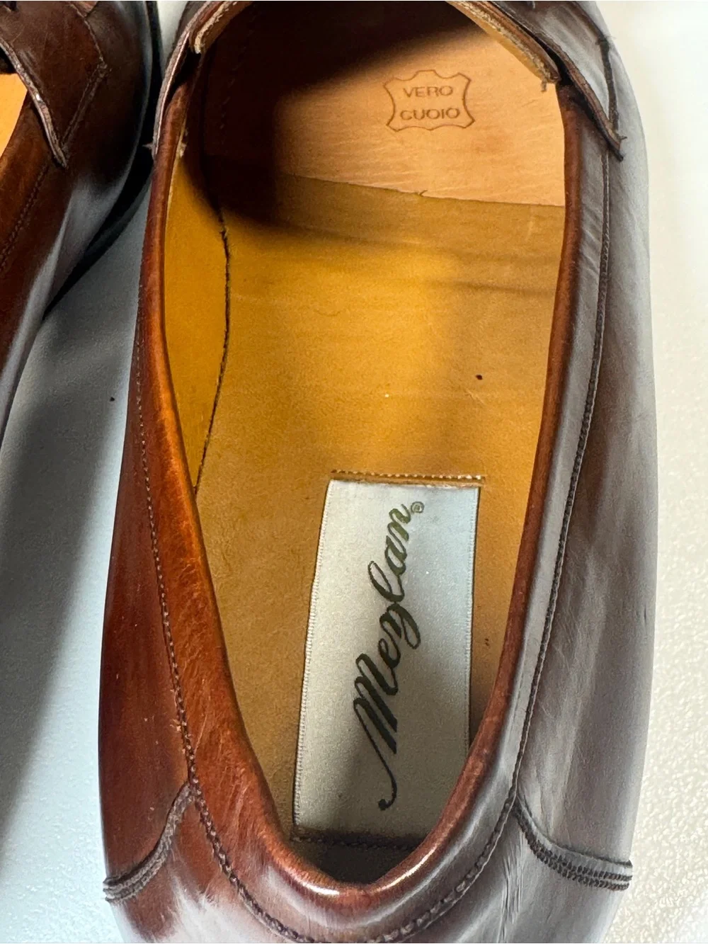 Mezlan Santander men’s leather kiltie tassel loafers in a handsome warm brown/co